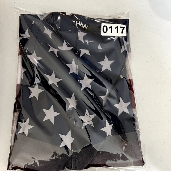 Hawk NWT Mens 36 American Flag Hybrid Skate To Swim Shorts Skater Swimwear Beach - Picture 3 of 7